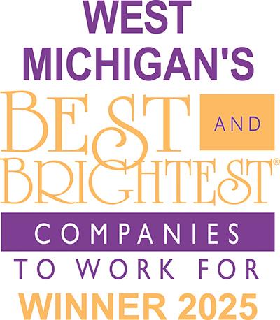 West Michigan's Best and Brightest Companies Winner 2025 logo.